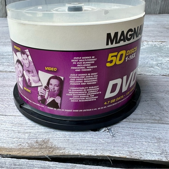 Magnavox DVD-R 50 Disc Pack 4.7 GB Data 120 mins Video 1-16X Speed Open Has 49 - Picture 2 of 4